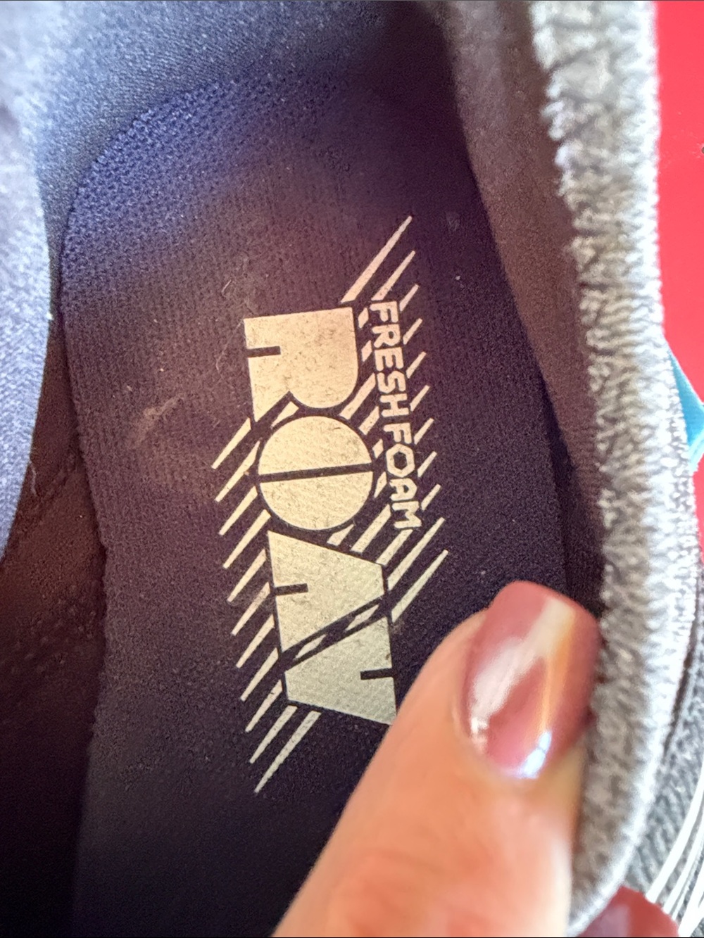 New Balance Womens Black and Gray Knit Lace-Up Sneakers - Picture 3 of 9
